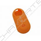 Capa silicone Fiat, flip três botões, laranja
