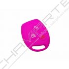 Capa silicone Ford, três botões, rosa