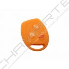 Capa silicone Ford, três botões, laranja
