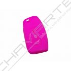 Capa silicone Ford, flip três botões, rosa