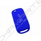 Capa silicone Mercedes, dois botões, azul