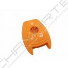 Capa silicone Mercedes, três botões, laranja