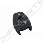 Capa silicone Mercedes, três botões, negra