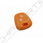 Capa silicone Peugeot, dois botões, laranja