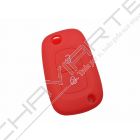 Capa silicone Renault, dois botões, vermelha