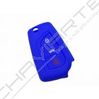 Capa silicone Toyota, três botões, azul