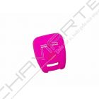 Capa silicone Opel, três botões, rosa