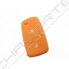 Capa silicone Volkswagen, dois botões, laranja