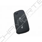 Capa silicone Volkswagen, dois botões, negra