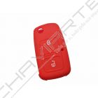 Capa silicone Volkswagen, dois botões, vermelho