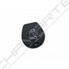 Capa silicone Volkswagen, dois botões, negra