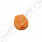 Capa silicone Volkswagen, dois botões, laranja