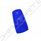 Capa Silicone Volkswagen, três botões, Smartkey proximidade, azul