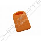 Capa silicone Opel, dois botões, laranja