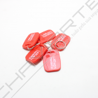 Tag indetectável compatível Mifare Classic 1K, escrita única, vermelho