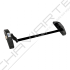 Barra antipânico Tesa 1910 de sobrepor, com 1 ponto de fecho/trinco lateral, em negro
