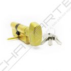 Cilindro Tesa TE5 50x30mm latonado com botão