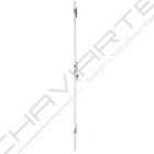 Fechadura multiponto 3 pontos TESA 4230P, chapa plana, entrada 35mm, inox