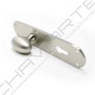 Puxador oval Pajá 618/640, rotativo, Ent. 85mm, com espelho comprido, niquelado