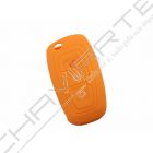 Capa silicone Ford, três botões, laranja