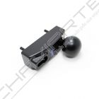 Puxador redondo Tesa MMODMBSCNE, modular, negro