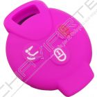 Capa silicone Smart, três botões, rosa