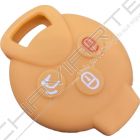 Capa silicone Smart, três botões, laranja