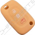 Capa silicone Smart, três botões, laranja