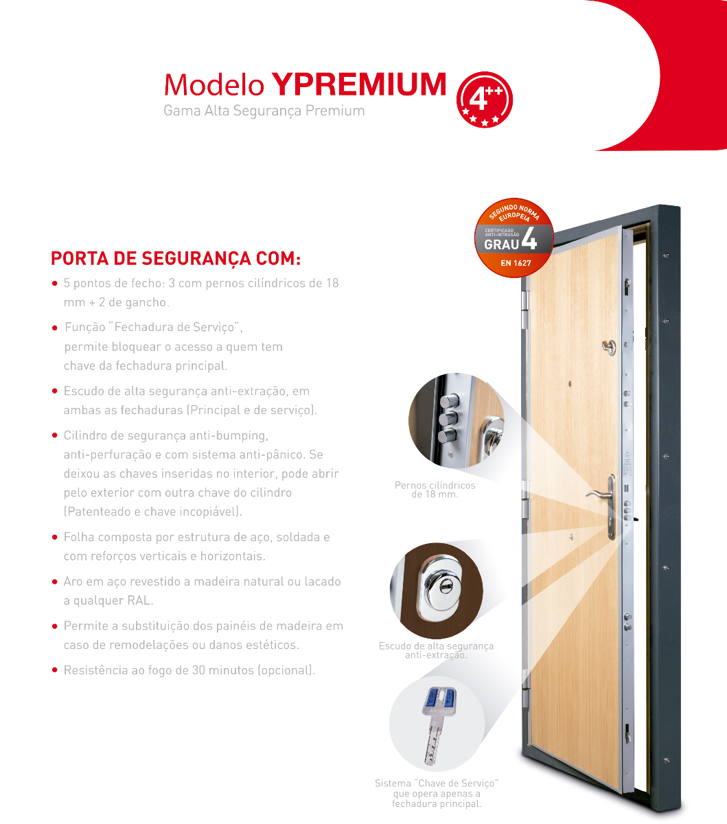 Porta Alta Segurança Yale Premium